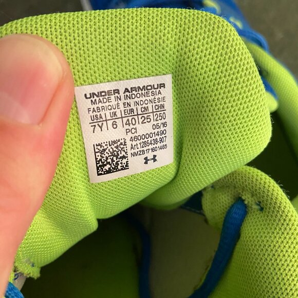 Under Armour Micro G Fuel RN PS 'Ultra Blue' - Size 7Y - Picture 7 of 7